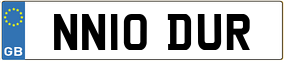 Truck License Plate
